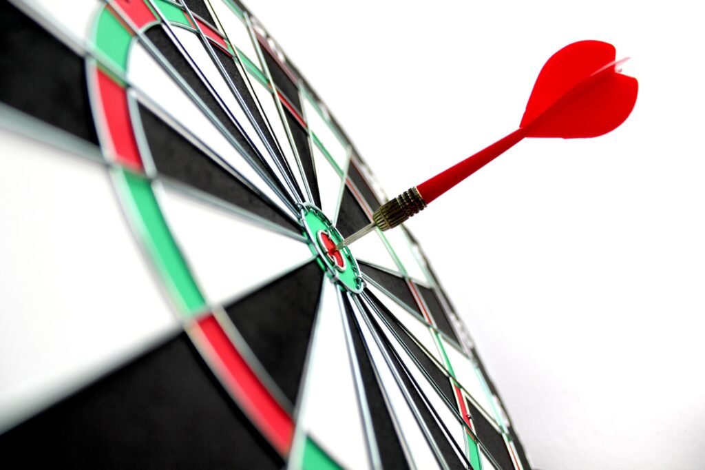Darts - bullseye - target practice - target marketing - business concepts